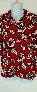 Hibiscus Collection Red Floral Hawaiian Shirt